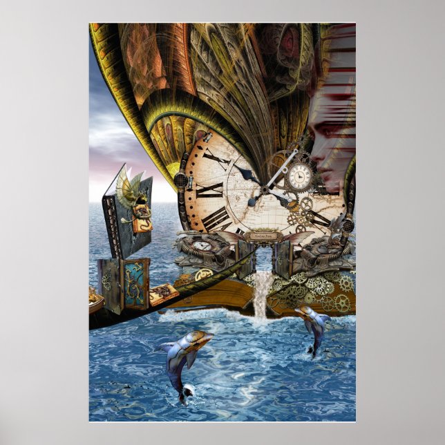 Steampunk-Geschichtenbuch Poster (Vorne)