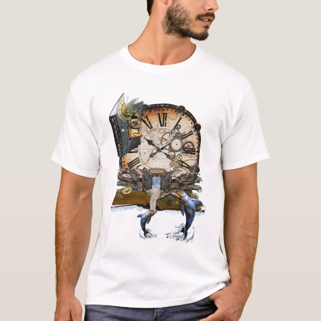 Steampunk-Geschichtenbuch T-Shirt (Vorderseite)