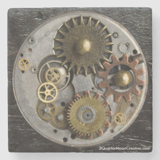 SteamPunk Getränk-Untersetzer, MarmorUntersetzer, Steinuntersetzer