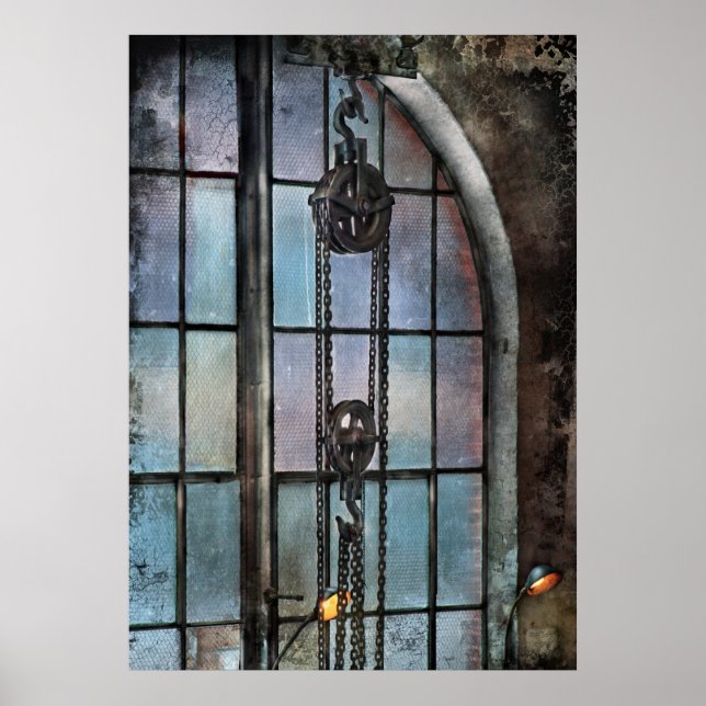 Steampunk - Getriebe - Bedeutung der Industrie Poster (Vorne)