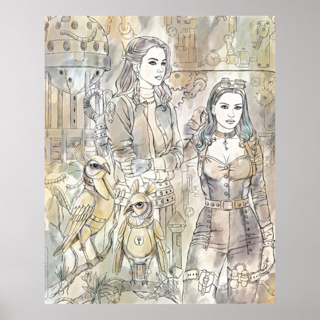 Steampunk Girls Poster (Vorne)
