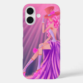 Steampunk Glamour iPhone 16 Case - Stardust & Gold