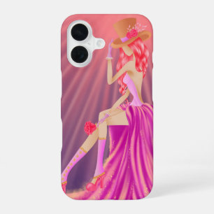 Steampunk Glamour iPhone 16 Case - Stardust & Gold Hülle