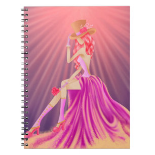 Steampunk Glamour Prom Queen Notizblock
