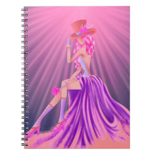 Steampunk Glamour Prom Queen Notizblock