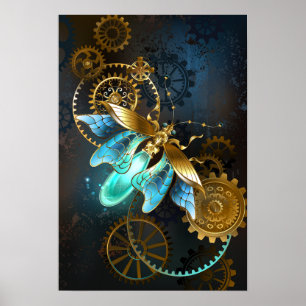 Steampunk Glühwürmchen Poster