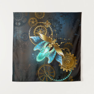 Steampunk Glühwürmchen Wandteppich
