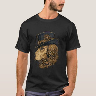 Steampunk Golden Retriever Hund Steam Punk Hund T-Shirt