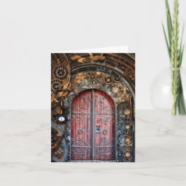 Steampunk Gothic Door Karte