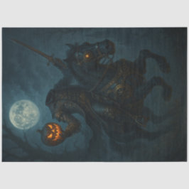 Steampunk Gothic Horror Headless Horseman Seidenpapier