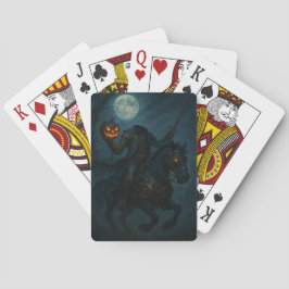 Steampunk Gothic Horror Headless Horseman Spielkarten