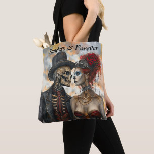Steampunk Gothic Skeleton Couple Industrial Look Tasche