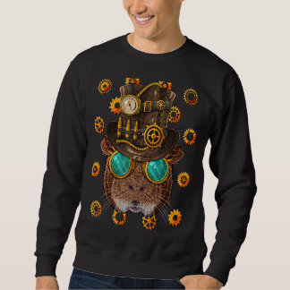 Steampunk Guinea Pig Mittelalterliche Viktorianisc Sweatshirt
