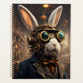 Steampunk-Hase und -Fuchs Planer