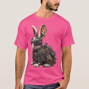 Steampunk-Hase Vintage-Mechanik-Zahnrad-Kunst T-Shirt