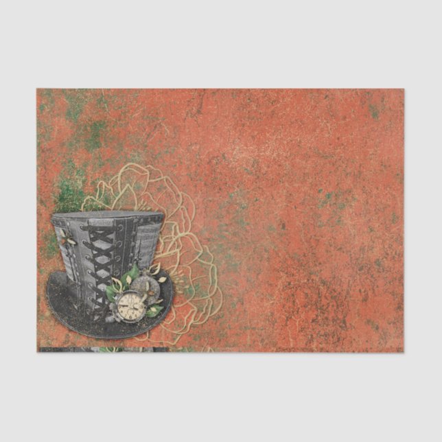 Steampunk Hat Seidenpapier (Vorderseite)