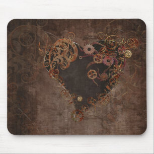 Steampunk Heart Mousepad