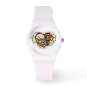 Steampunk Heart with a Manometer Armbanduhr