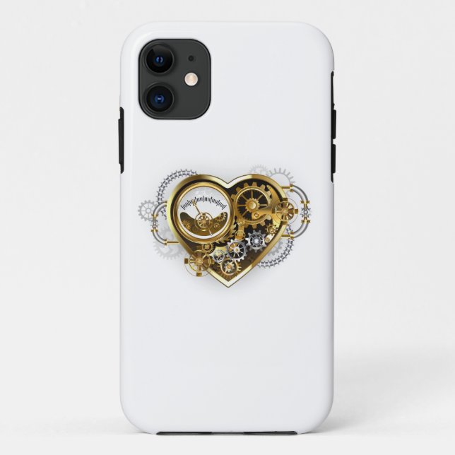 Steampunk Heart with a Manometer Case-Mate iPhone Hülle (Rückseite)
