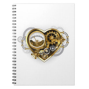 Steampunk Heart with a Manometer Notizblock