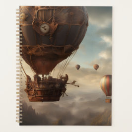 Steampunk-Heißluftballon Planer