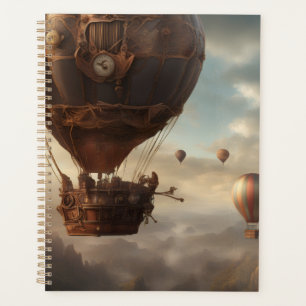 Steampunk-Heißluftballon Planer