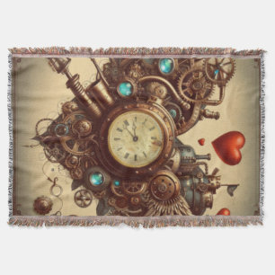 Steampunk-Herz/Valentinstag Decke