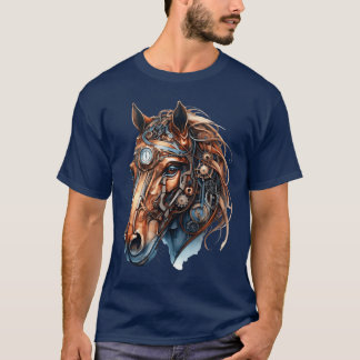 Steampunk Horse Artistic Horse lustig T-Shirt