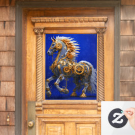 Steampunk Horse Fensteraufkleber