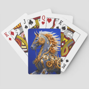 Steampunk Horse Spielkarten