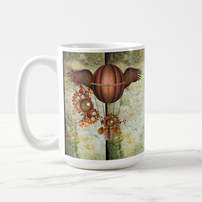 Steampunk Hot Air Ballon Kaffeetasse (Links)