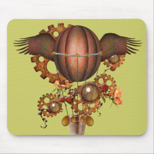 Steampunk Hot Air Ballon Mousepad