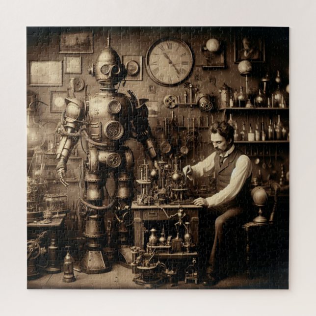 Steampunk Humanoid Mechanischer Roboter ~ * ~ (Vertikal)