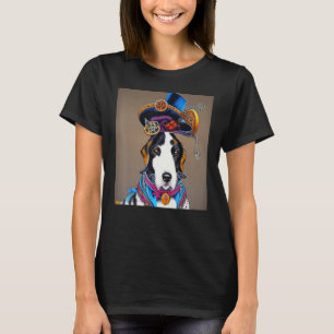 Steampunk-Hund Steam Punk-Welpe Fantasy-Gotik KI G T-Shirt