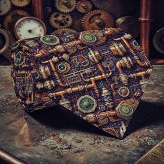 Steampunk Industrial Custom Necktie Tie Krawatte
