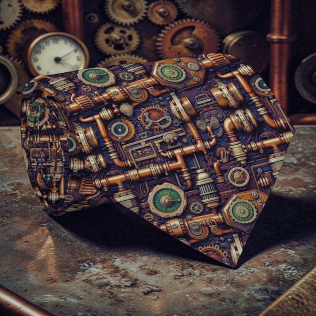 Steampunk Industrial Custom Necktie Tie Krawatte (Von Creator hochgeladen)