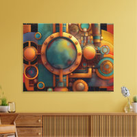 Steampunk Industrielle Geometrie-Kunst