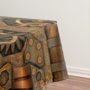 Steampunk industrielles Vintages Uhrwerk Tischdecke