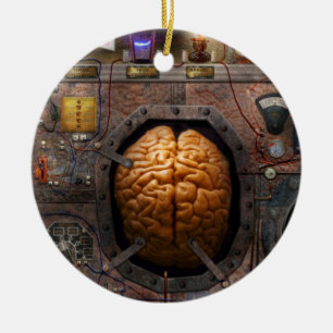 Steampunk - Informationsüberflutung Keramikornament