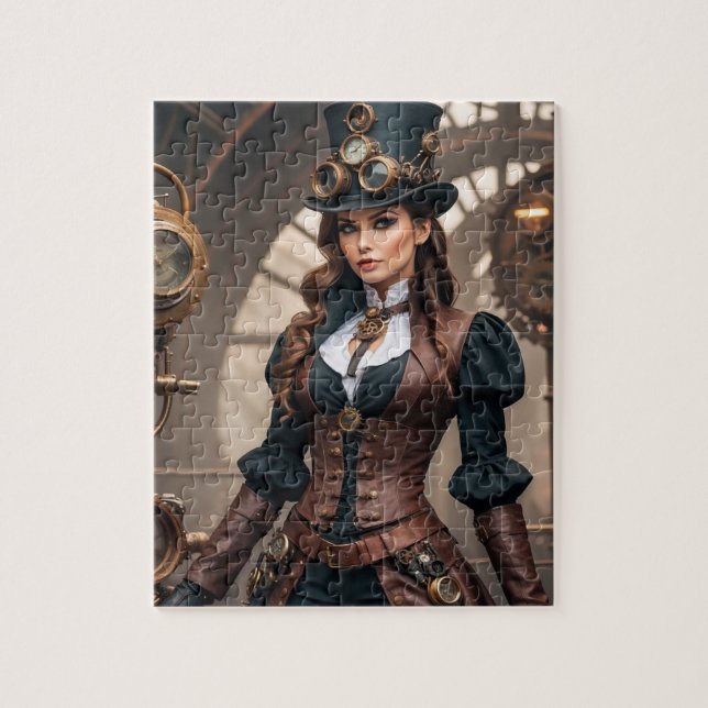 Steampunk Inspiré Graphic Puzzle (Vertical)