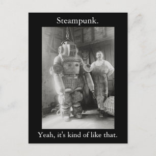Steampunk. Ja, es ist irgendwie so. v2 Postkarte