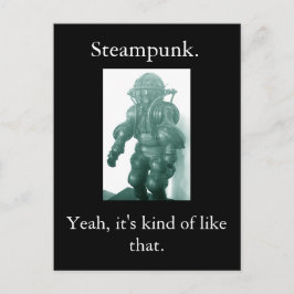 Steampunk. Ja, es ist so. Postkarte