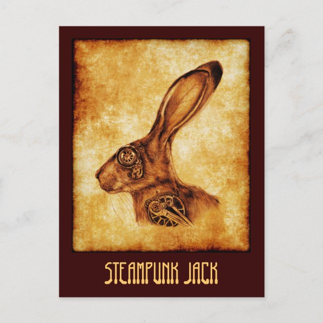 STEAMPUNK JACK POSTKARTE (Vorderseite)