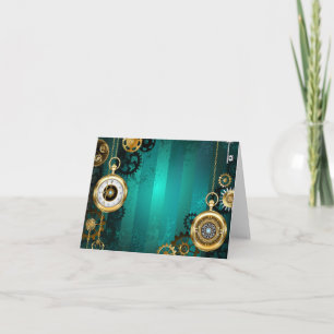 Steampunk Jewelry Watch, wir haben Green Backgroun