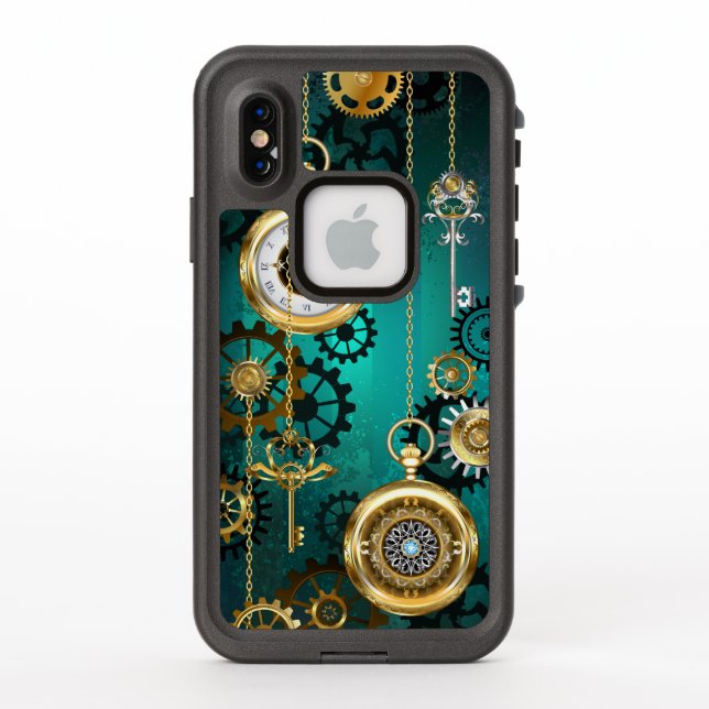 Steampunk Jewelry Watch, wir haben Green Backgroun (Rückseite)