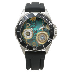 Steampunk Jewelry Watch, wir haben Green Backgroun Armbanduhr