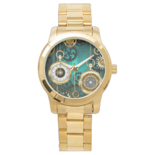 Steampunk Jewelry Watch, wir haben Green Backgroun Armbanduhr