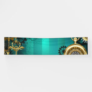 Steampunk Jewelry Watch, wir haben Green Backgroun Banner