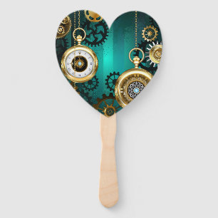 Steampunk Jewelry Watch, wir haben Green Backgroun Fächer