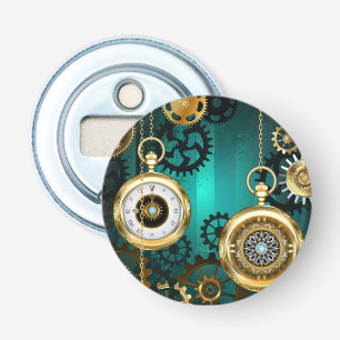 Steampunk Jewelry Watch, wir haben Green Backgroun Flaschenöffner